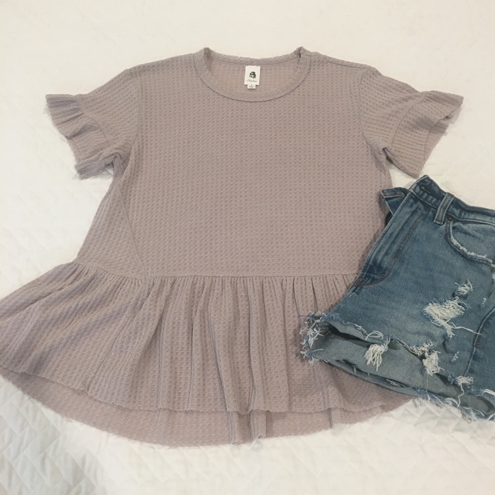 Pink Peplum Top